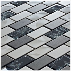 Качествена стъклокерамична мозайка MCB-25 от Betas Glass Mosai , с размер 30 x 30 см.